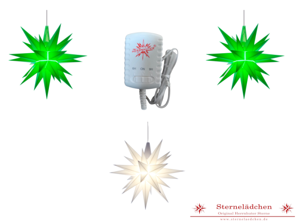 Sterne-Set A1e grün/weiß/grün